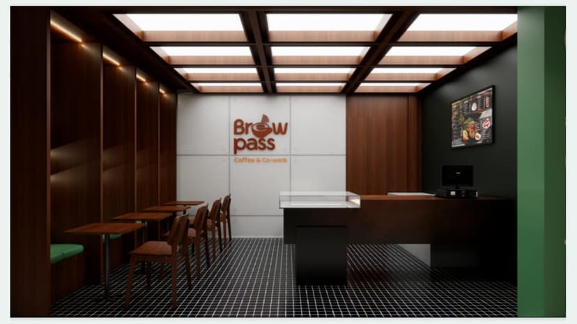 Brewpass cafe counter for event catering